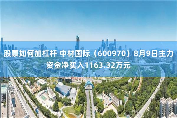 股票如何加杠杆 中材国际（600970）8月9日主力资金净买入1163.32万元