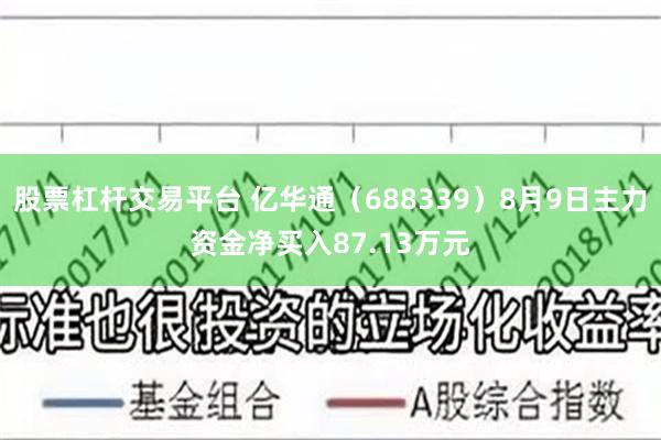 股票杠杆交易平台 亿华通（688339）8月9日主力资金净买入87.13万元