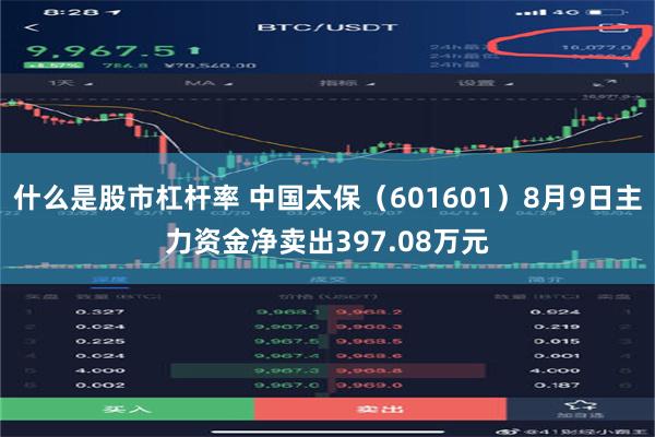 什么是股市杠杆率 中国太保（601601）8月9日主力资金净卖出397.08万元