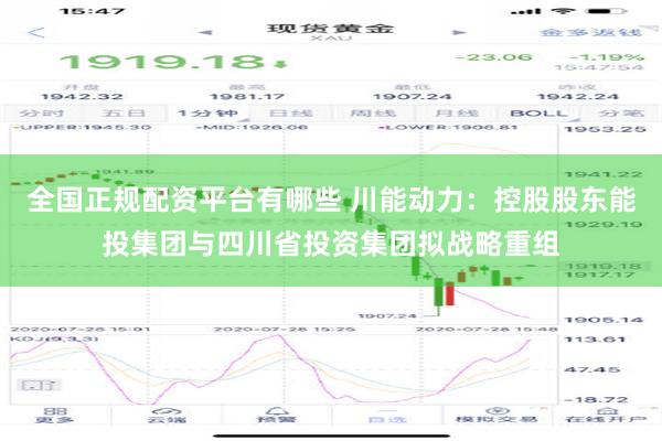 全国正规配资平台有哪些 川能动力：控股股东能投集团与四川省投资集团拟战略重组