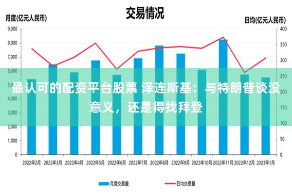 最认可的配资平台股票 泽连斯基：与特朗普谈没意义，还是得找拜登