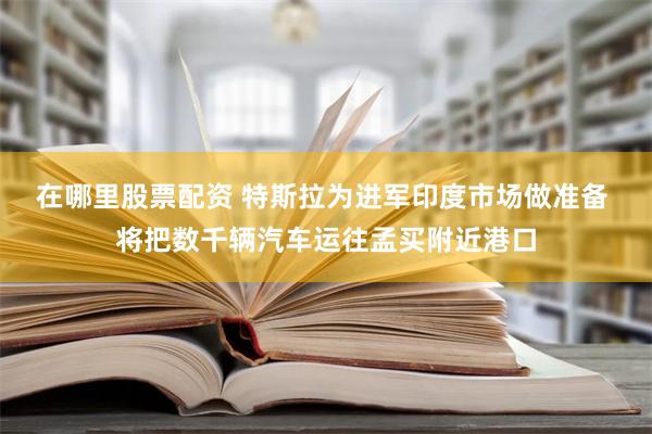 在哪里股票配资 特斯拉为进军印度市场做准备 将把数千辆汽车运往孟买附近港口