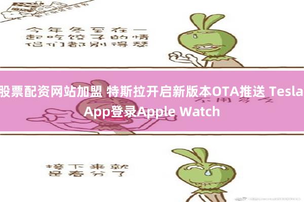 股票配资网站加盟 特斯拉开启新版本OTA推送 Tesla App登录Apple Watch